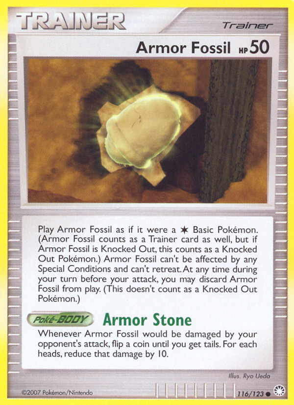 Armor Fossil (116/123) [Diamond & Pearl: Mysterious Treasures] | Exor Games Dartmouth