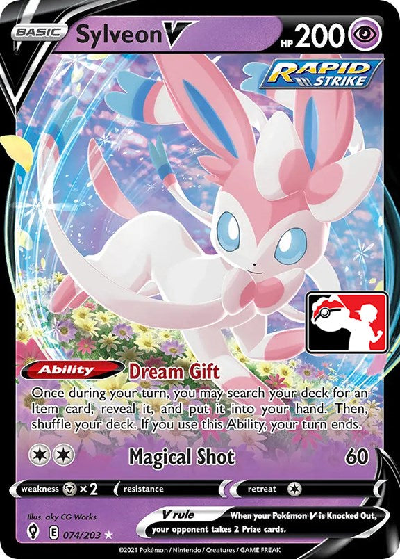 Sylveon V (074/203) [Prize Pack Series One] | Exor Games Dartmouth