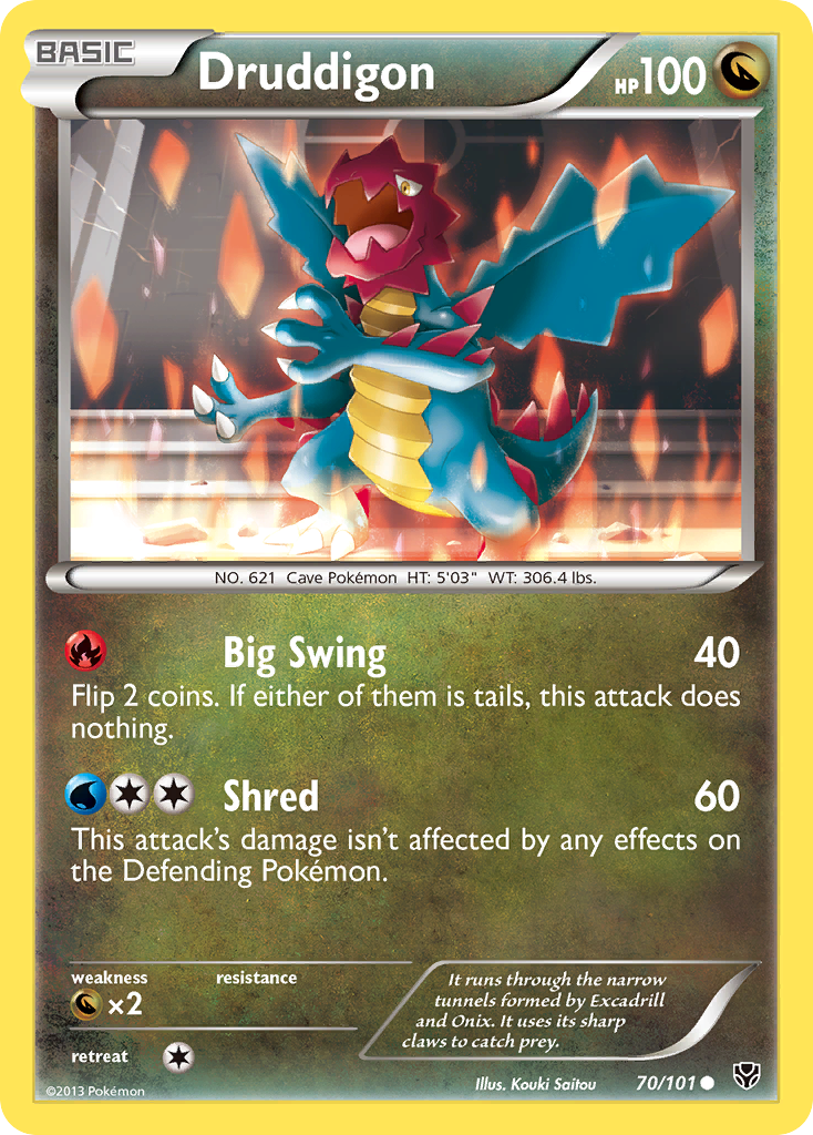 Druddigon (70/101) [Black & White: Plasma Blast] | Exor Games Dartmouth