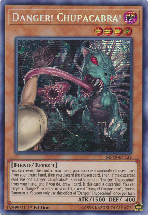 Danger! Chupacabra! [MP19-EN138] Prismatic Secret Rare | Exor Games Dartmouth