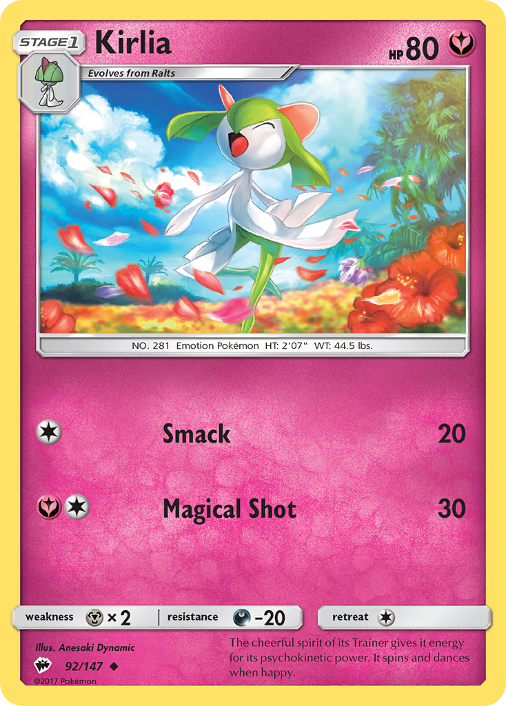 Kirlia (92/147) [Sun & Moon: Burning Shadows] | Exor Games Dartmouth