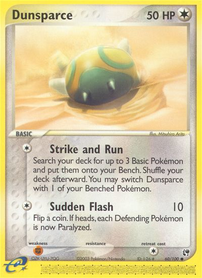 Dunsparce (60/100) [EX: Sandstorm] | Exor Games Dartmouth