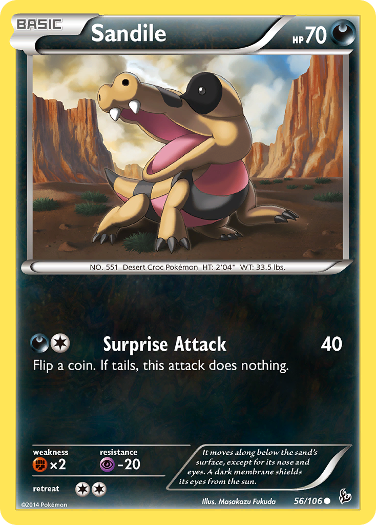 Sandile (56/106) [XY: Flashfire] | Exor Games Dartmouth