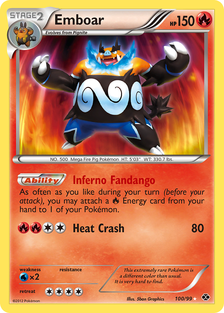 Emboar (100/99) [Black & White: Next Destinies] | Exor Games Dartmouth