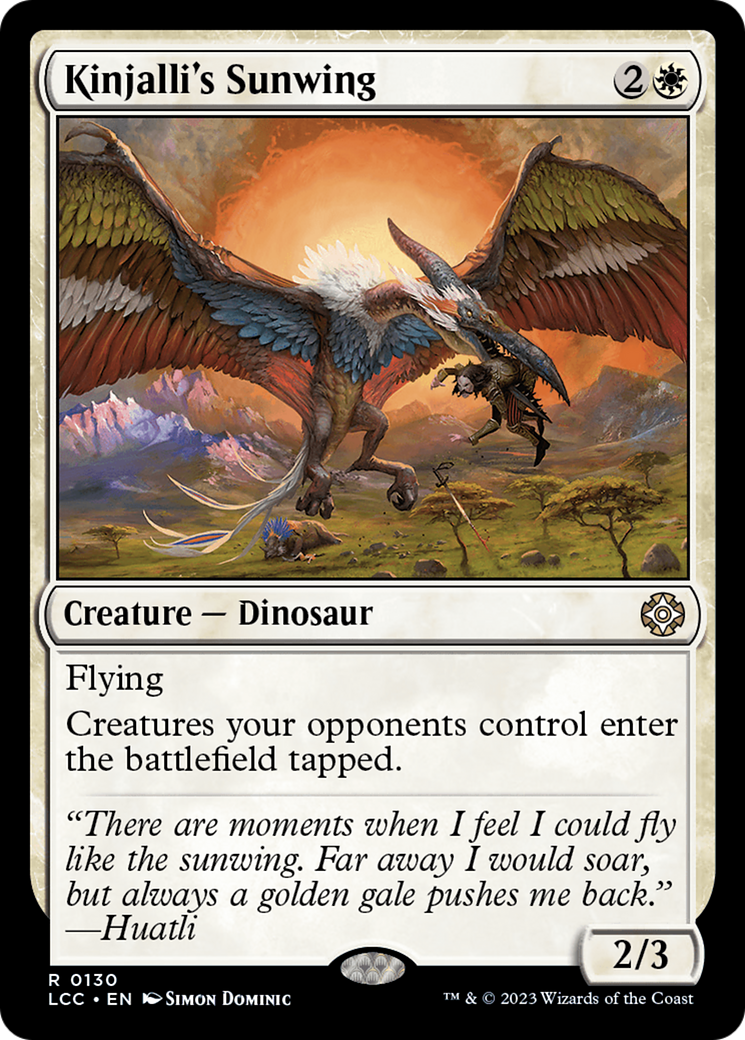 Kinjalli's Sunwing [The Lost Caverns of Ixalan Commander] | Exor Games Dartmouth