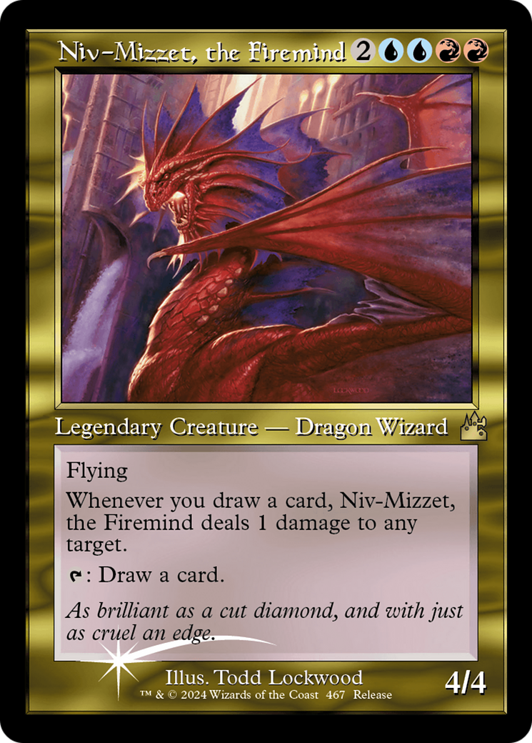 Niv-Mizzet, the Firemind (Retro Frame) [Ravnica Remastered] | Exor Games Dartmouth