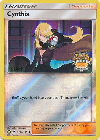 Cynthia (119a/156) (Regional Championship Promo Staff) [Sun & Moon: Ultra Prism] | Exor Games Dartmouth