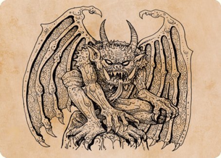 Cloister Gargoyle (Showcase) Art Card [Dungeons & Dragons: Adventures in the Forgotten Realms Art Series] | Exor Games Dartmouth