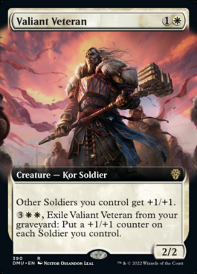 Valiant Veteran (Extended Art) [Dominaria United] | Exor Games Dartmouth