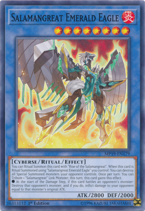 Salamangreat Emerald Eagle [MP19-EN179] Common | Exor Games Dartmouth