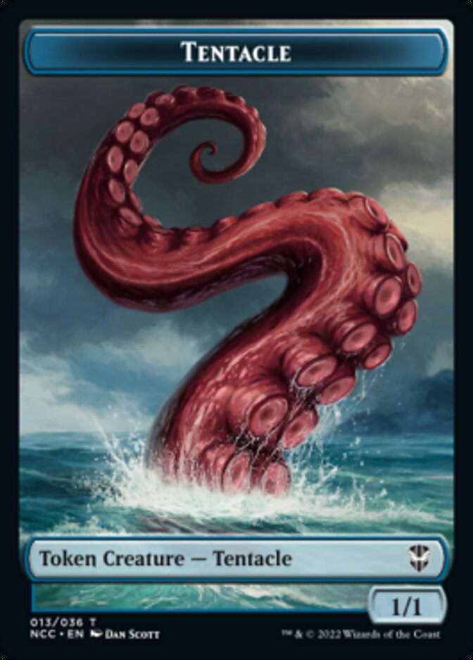 Tentacle // Champion of Wits Double-sided Token [Streets of New Capenna Commander Tokens] | Exor Games Dartmouth