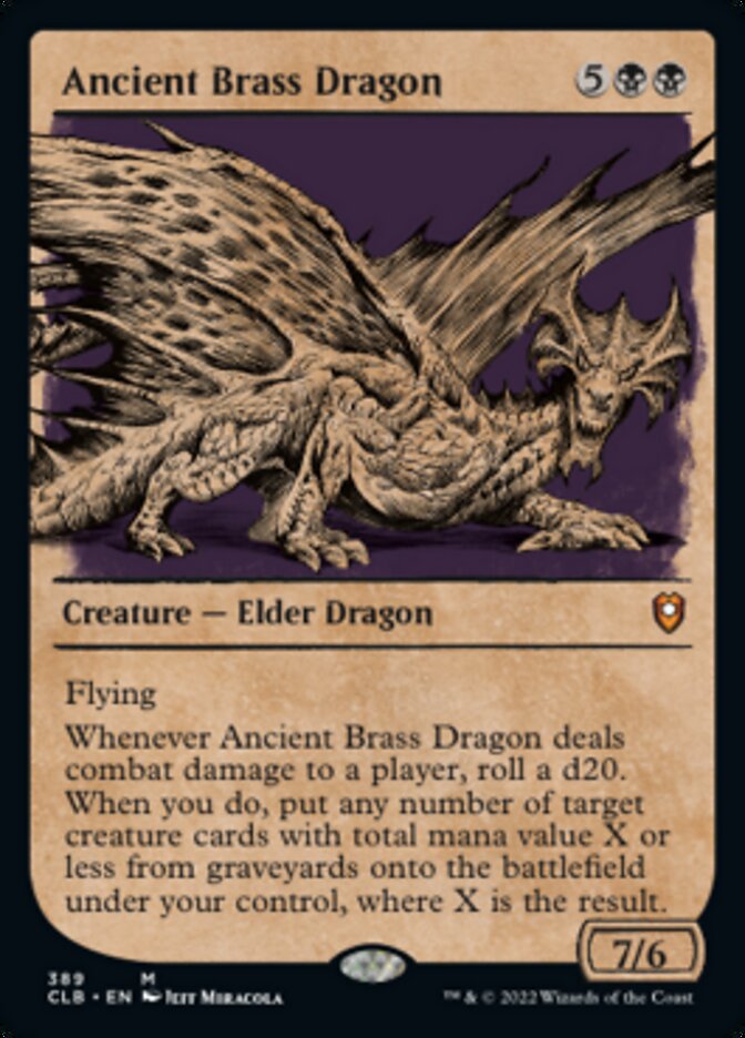 Ancient Brass Dragon (Showcase) [Commander Legends: Battle for Baldur's Gate] | Exor Games Dartmouth