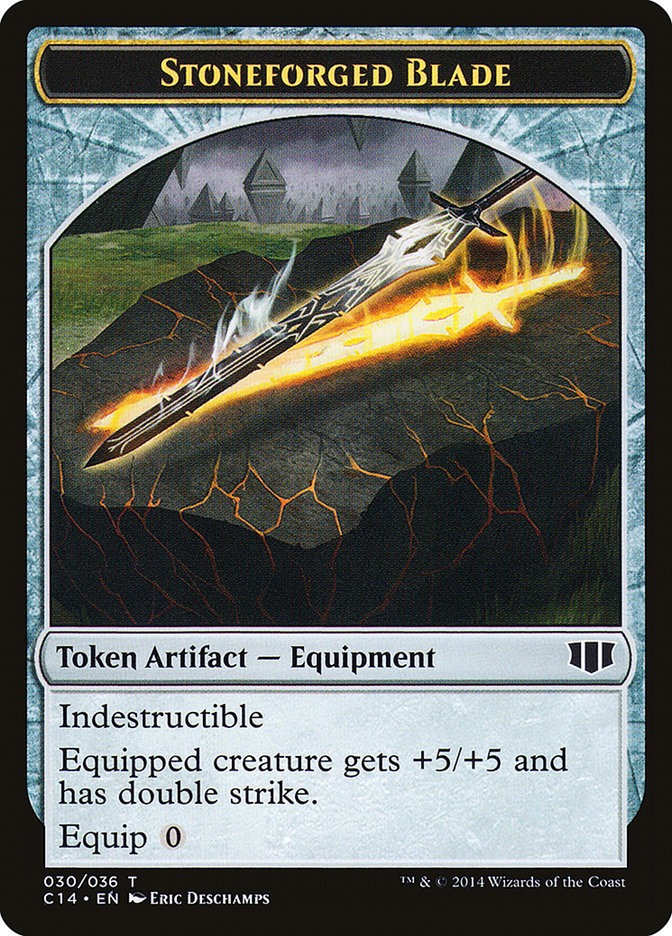 Stoneforged Blade // Germ Double-sided Token [Commander 2014 Tokens] | Exor Games Dartmouth