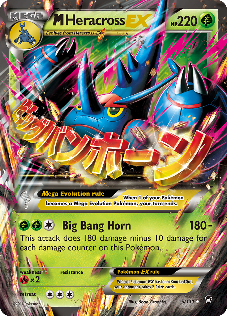 M Heracross EX (5/111) [XY: Furious Fists] | Exor Games Dartmouth