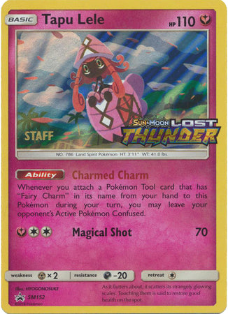 Tapu Lele (SM152) (Staff Prerelease Promo) [Sun & Moon: Black Star Promos] | Exor Games Dartmouth