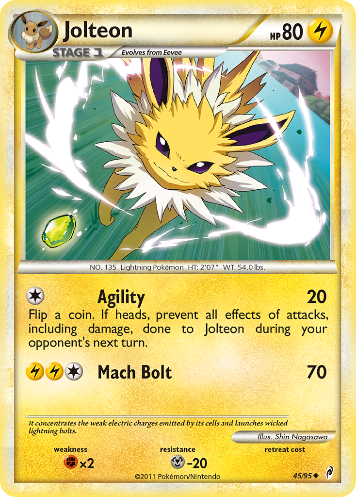 Jolteon (45/95) [HeartGold & SoulSilver: Call of Legends] | Exor Games Dartmouth