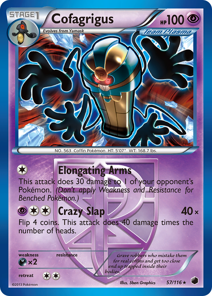 Cofagrigus (57/116) [Black & White: Plasma Freeze] | Exor Games Dartmouth