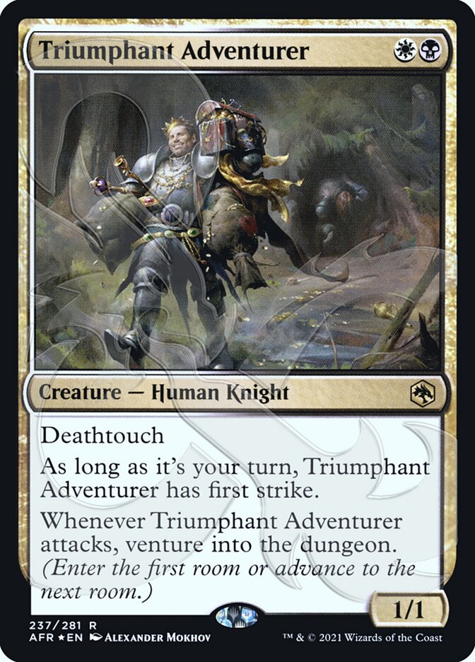 Triumphant Adventurer (Ampersand Promo) [Dungeons & Dragons: Adventures in the Forgotten Realms Promos] | Exor Games Dartmouth