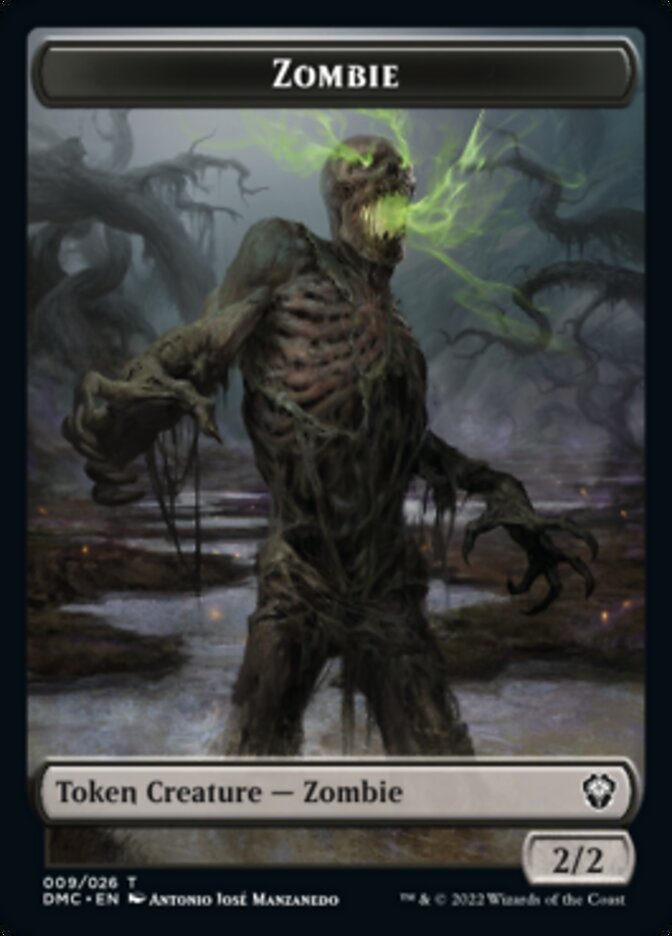 Bird (002) // Zombie Double-sided Token [Dominaria United Tokens] | Exor Games Dartmouth