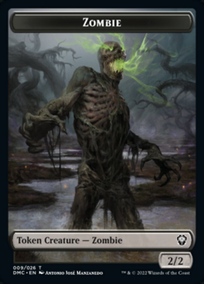Saproling // Zombie Double-sided Token [Dominaria United Tokens] | Exor Games Dartmouth