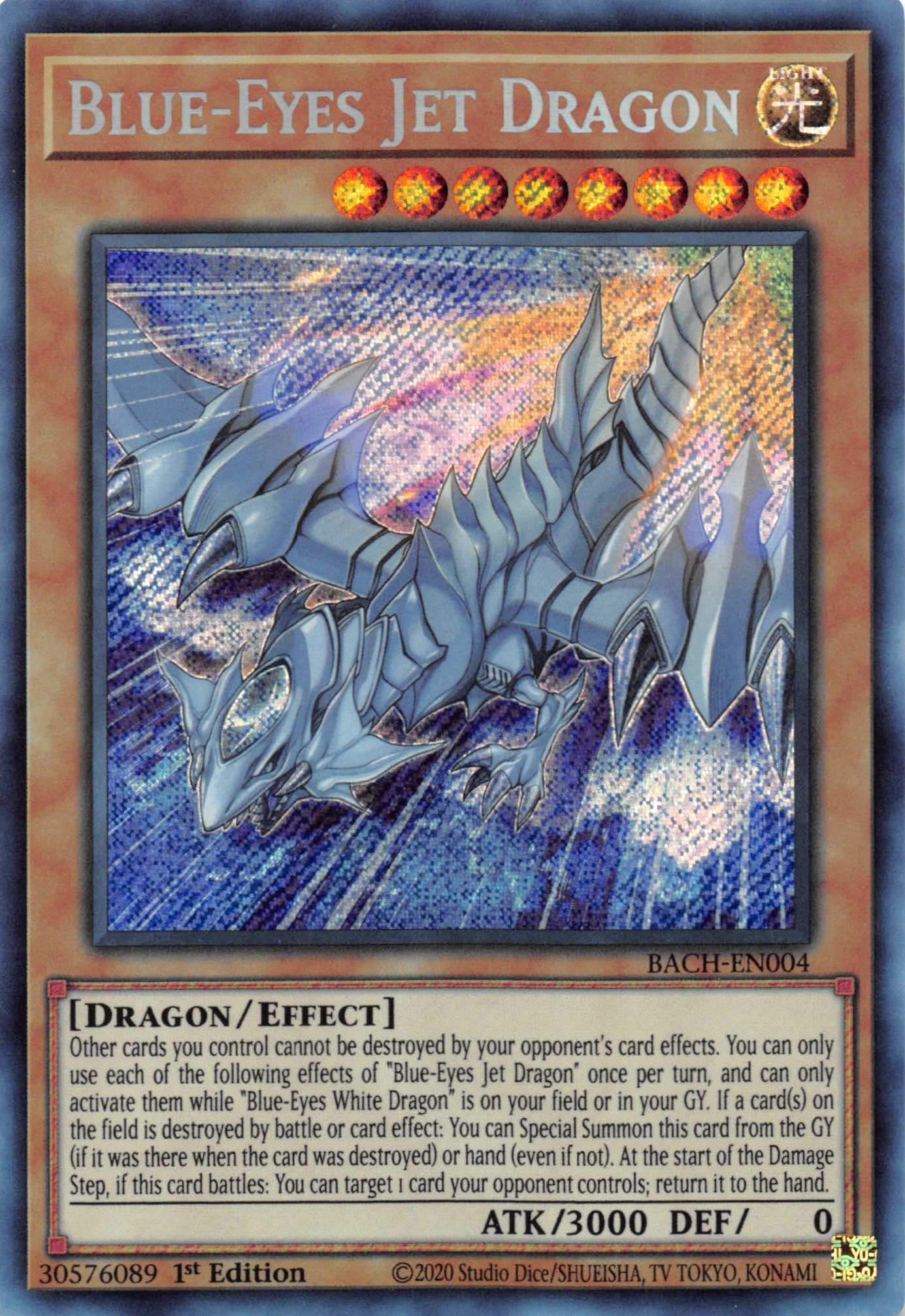 Blue-Eyes Jet Dragon [BACH-EN004] Starlight Rare | Exor Games Dartmouth