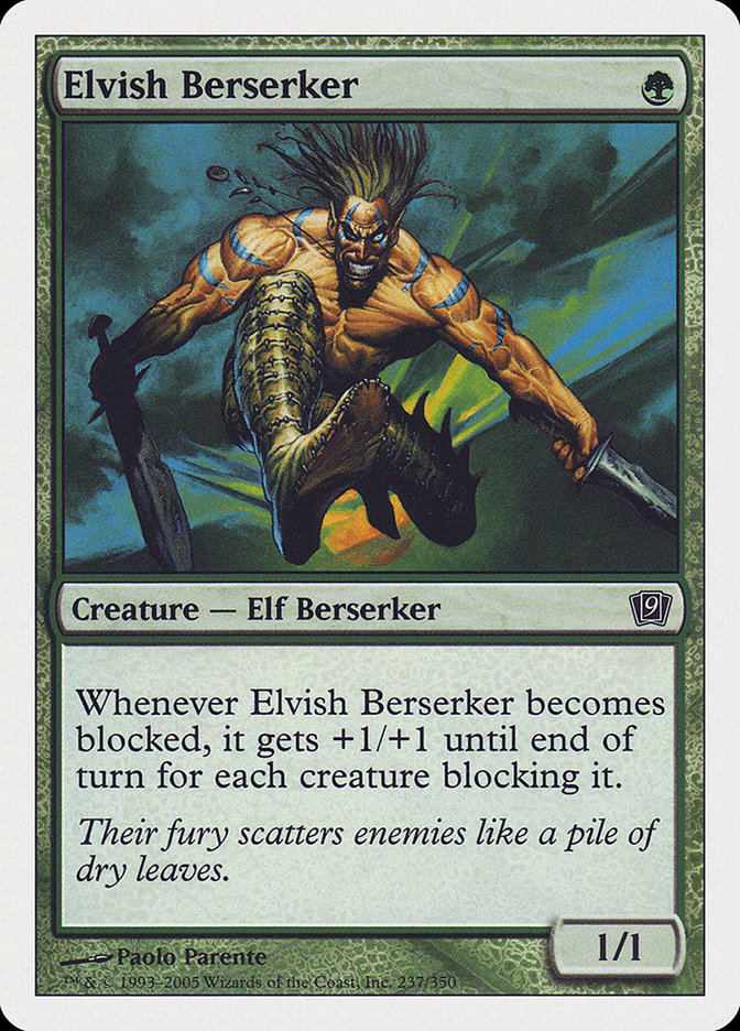 Elvish Berserker [Ninth Edition] | Exor Games Dartmouth