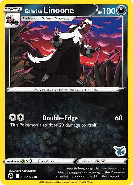 Galarian Linoone (036/073) (Eevee Deck) [Battle Academy 2022] | Exor Games Dartmouth