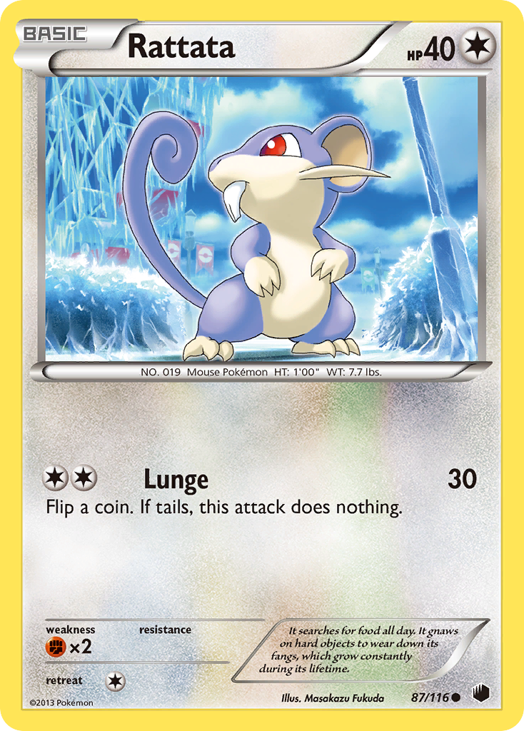 Rattata (87/116) [Black & White: Plasma Freeze] | Exor Games Dartmouth