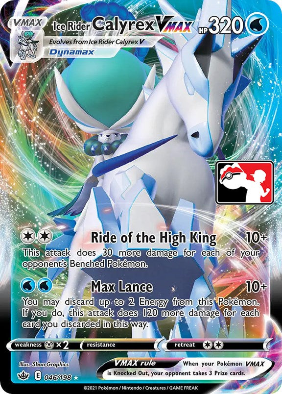 Ice Rider Calyrex VMAX (046/198) [Prize Pack Series One] | Exor Games Dartmouth