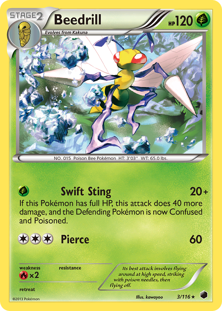 Beedrill (3/116) [Black & White: Plasma Freeze] | Exor Games Dartmouth