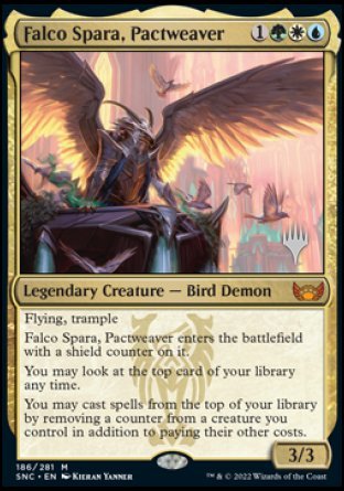 Falco Spara, Pactweaver (Promo Pack) [Streets of New Capenna Promos] | Exor Games Dartmouth