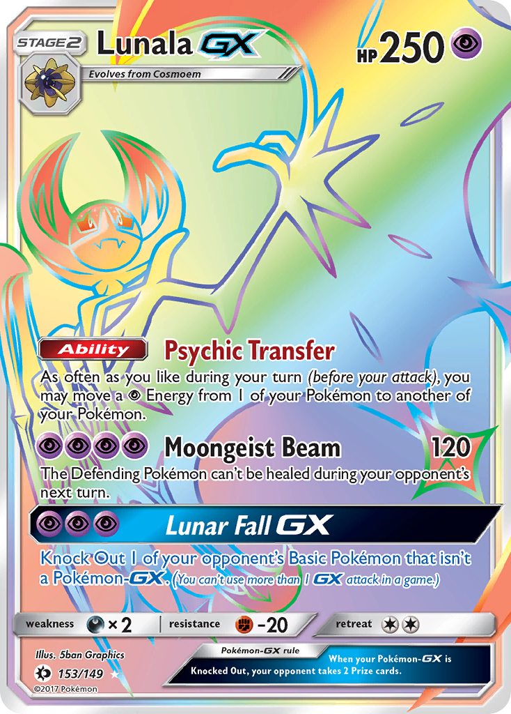 Lunala GX (153/149) [Sun & Moon: Base Set] | Exor Games Dartmouth