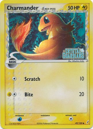 Charmander (49/100) (Delta Species) (Stamped) [EX: Crystal Guardians] | Exor Games Dartmouth