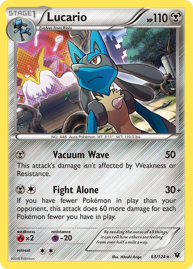 Lucario (63/124) (Cosmos Holo) [XY: Fates Collide] | Exor Games Dartmouth