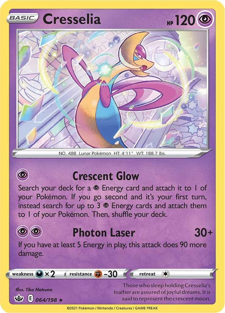 Cresselia (064/198) (Theme Deck Exclusive) [Sword & Shield: Chilling Reign] | Exor Games Dartmouth