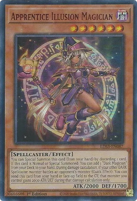 Apprentice Illusion Magician (Red) [LDS3-EN087] Ultra Rare | Exor Games Dartmouth