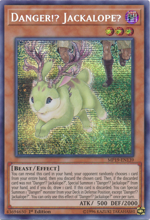 Danger!? Jackalope? [MP19-EN139] Prismatic Secret Rare | Exor Games Dartmouth