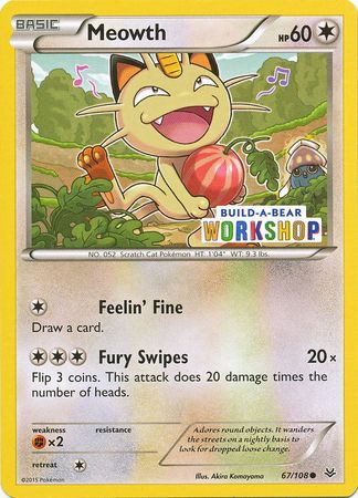 Meowth (67/108) (Build A Bear Workshop Exclusive) [XY: Roaring Skies] | Exor Games Dartmouth