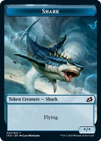 Pegasus // Shark Double-sided Token [Challenger Decks 2021 Tokens] | Exor Games Dartmouth