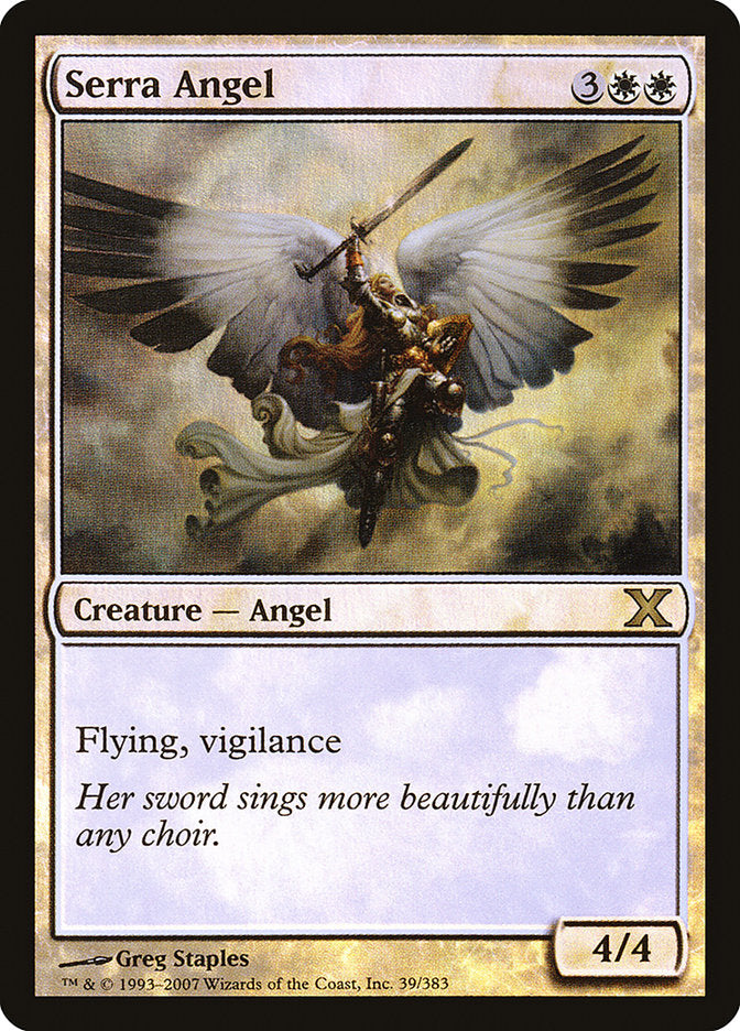 Serra Angel (Premium Foil) [Tenth Edition] | Exor Games Dartmouth