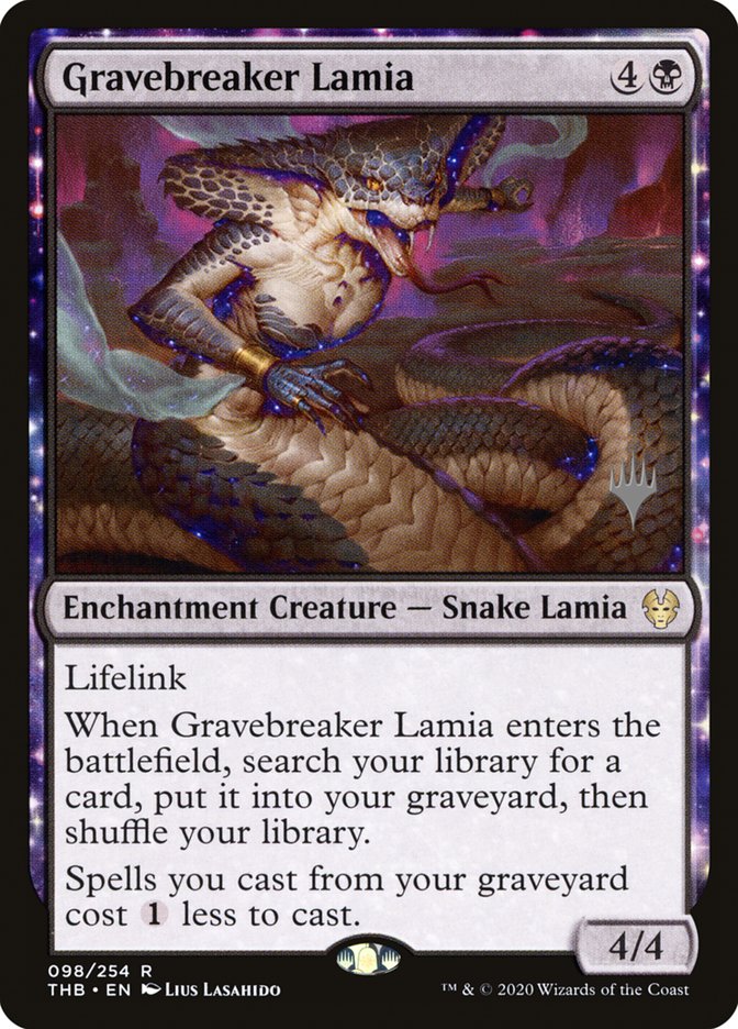 Gravebreaker Lamia (Promo Pack) [Theros Beyond Death Promos] | Exor Games Dartmouth