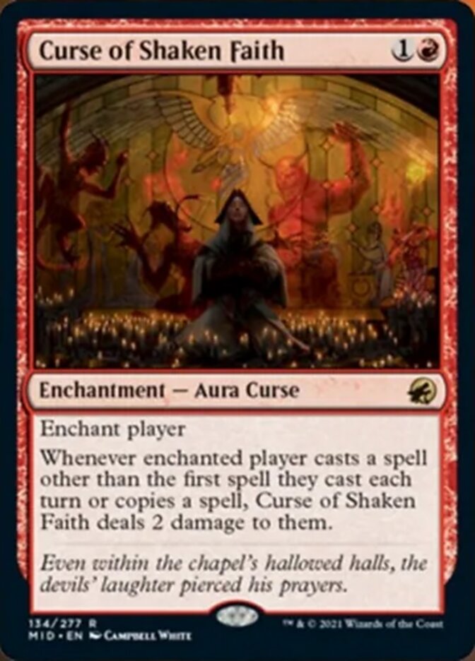 Curse of Shaken Faith [Innistrad: Midnight Hunt] | Exor Games Dartmouth