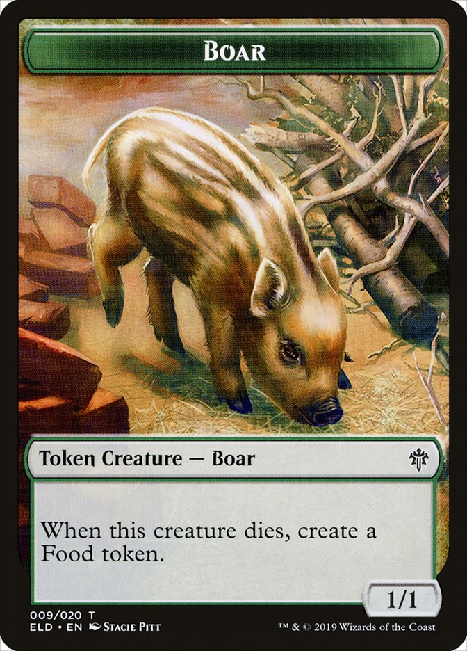 Boar [Throne of Eldraine Tokens] | Exor Games Dartmouth