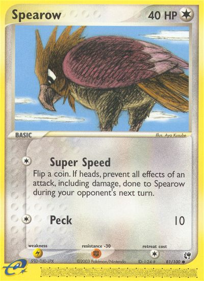 Spearow (81/100) [EX: Sandstorm] | Exor Games Dartmouth