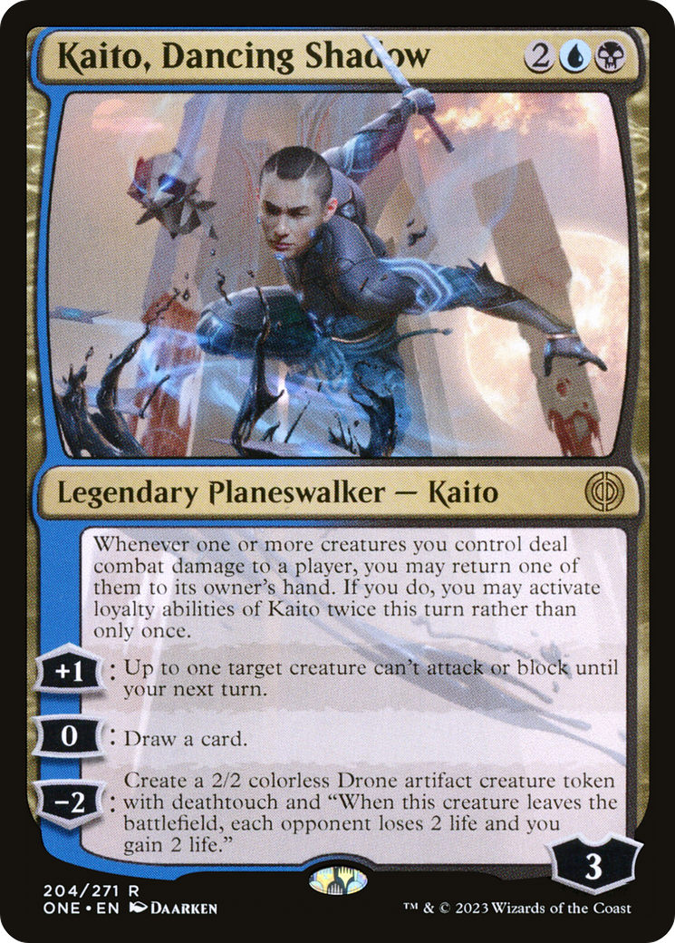 Kaito, Dancing Shadow [Phyrexia: All Will Be One] | Exor Games Dartmouth