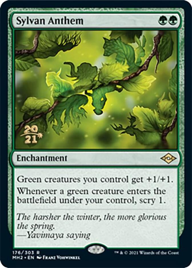 Sylvan Anthem [Modern Horizons 2 Prerelease Promos] | Exor Games Dartmouth