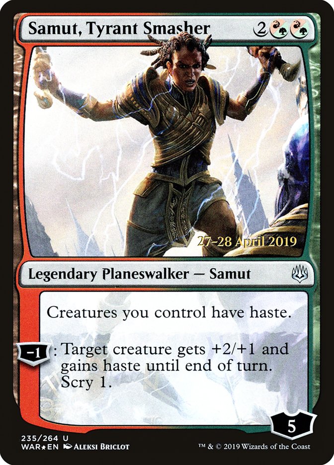 Samut, Tyrant Smasher  [War of the Spark Prerelease Promos] | Exor Games Dartmouth