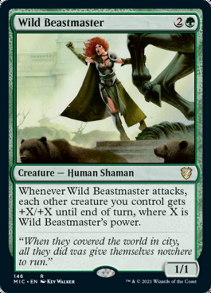 Wild Beastmaster [Innistrad: Midnight Hunt Commander] | Exor Games Dartmouth