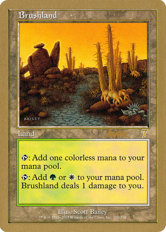 Brushland (Brian Kibler) [World Championship Decks 2002] | Exor Games Dartmouth