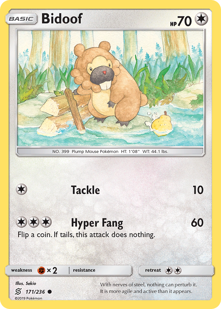 Bidoof (171/236) [Sun & Moon: Unified Minds] | Exor Games Dartmouth